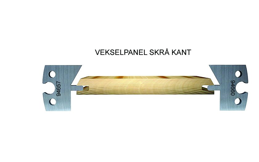 Joining panel, chamfered edge